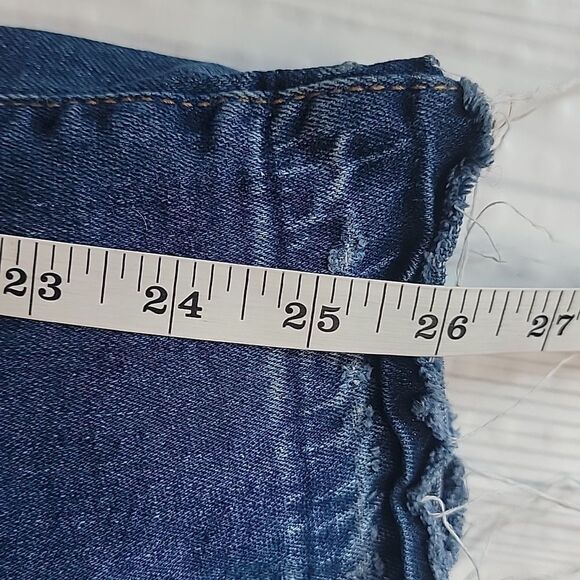 Indigo Blue Ankle Denim Women's Maternity Overalls Size L - Picture 11 of 11